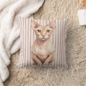 Housse de coussin avec portrait de chat fantaisist (Couverture)