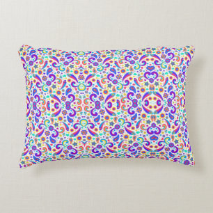 Housse de coussin colorée avec motif géométrique v