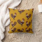 Housse de Coussin Coq Dessiné à la Main Jaune Mout (Couverture)