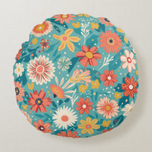 Housse de Coussin de Jet de Forme de Fleur Colorée