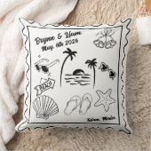 Housse de Coussin de Mariage Personnalisée pour la (Couverture)