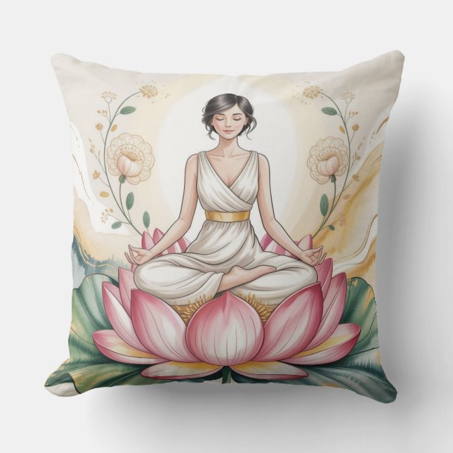 Housse de Coussin de Méditation Bloom Within (Recto)