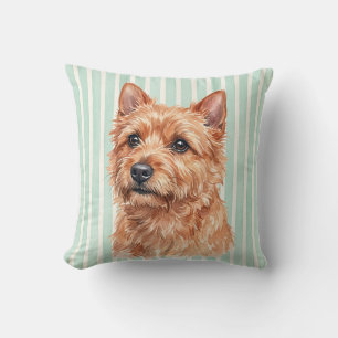Housse de coussin décorative en aquarelle Norwich