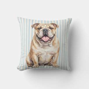 Housse de coussin décorative jetée en aquarelle de