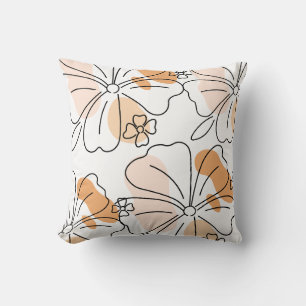 Housse de coussin floral aquarelle abstraite - Mod