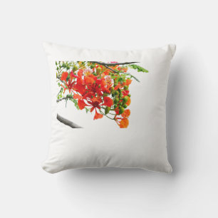 Housse de coussin floral Gulmohar Royal Poinciana