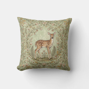 Housse de coussin Forêt de faon tacheté