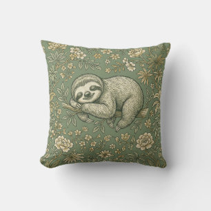 Housse de Coussin Paresseux de la Forêt Tropicale