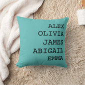 Housse de coussin personnalisée au nom de famille (Couverture)