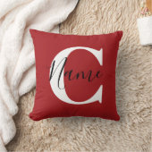Housse de coussin personnalisée avec nom Coussin p (Couverture)