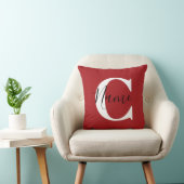Housse de coussin personnalisée avec nom Coussin p (Chaise)