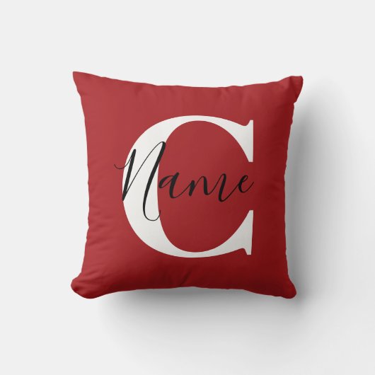 Housse de coussin personnalisée avec nom Coussin p (Recto)