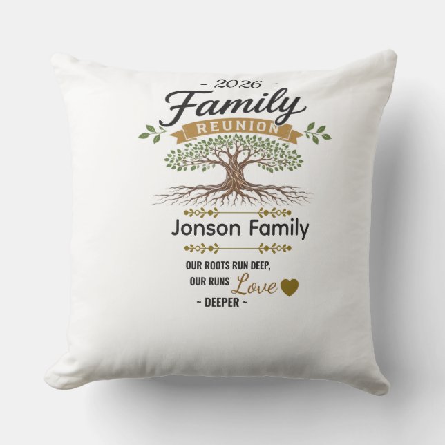 Housse de coussin personnalisée pour réunion de fa (Recto)