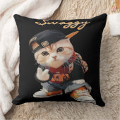 Housse de coussin pour enfants avec chat hip-hop s (Couverture)
