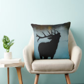 Housse de coussin silhouette de cerf bleu – Nature (Chaise)