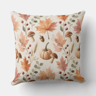 Housse de coussin style aquarelle Citrouille