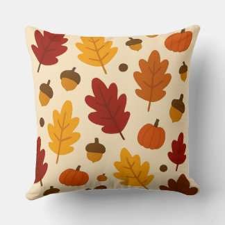 Housse de coussin style aquarelle citrouille