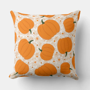 Housse de coussin style aquarelle Citrouille