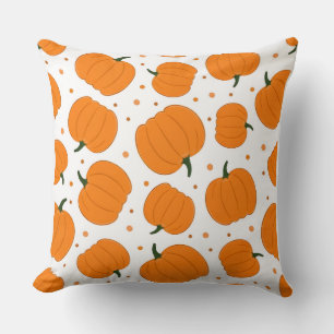 Housse de coussin style aquarelle Citrouille