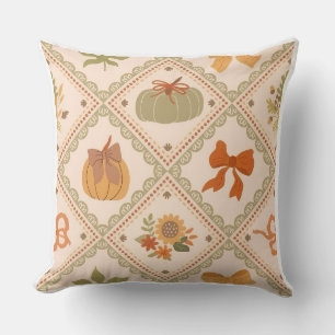 Housse de coussin style aquarelle Citrouille