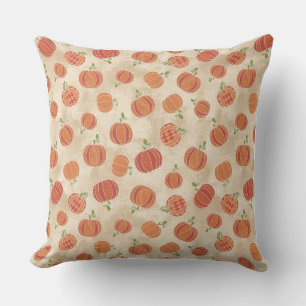 Housse de coussin style aquarelle Citrouille