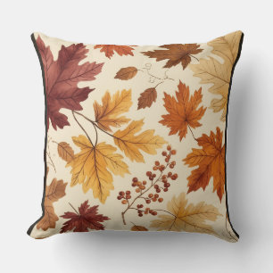 Housse de coussin style aquarelle Citrouille