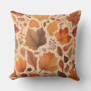 Housse de coussin style aquarelle Citrouille