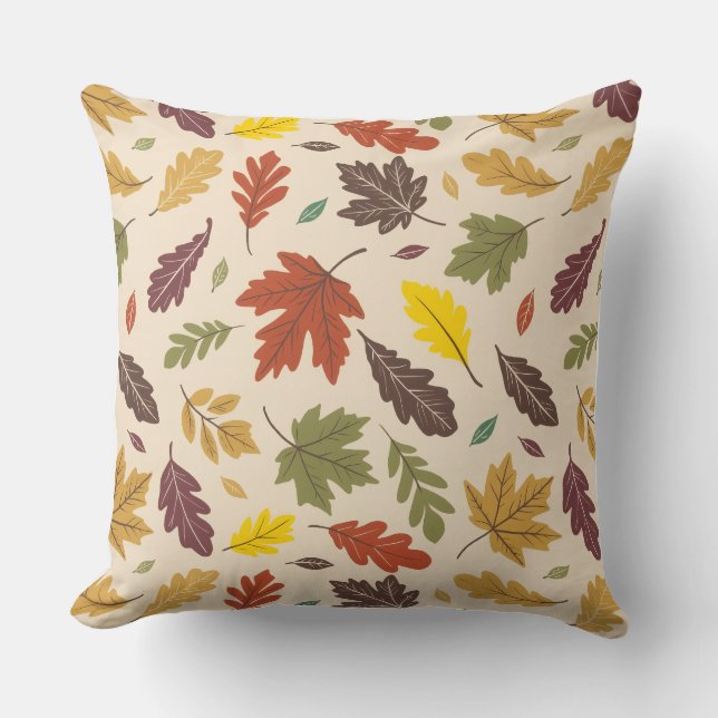 Housse de coussin style aquarelle Citrouille  (Recto)