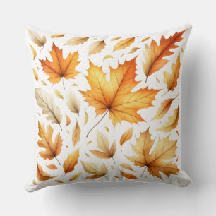 Housse de coussin style citrouille aquarelle
