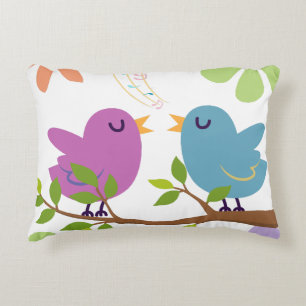 Housse de Coussin / Taie d'oreiller Oiseaux Chante