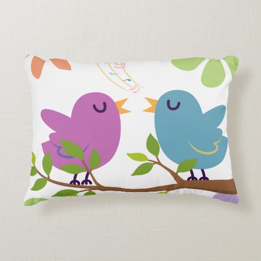 Housse de Coussin / Taie d'oreiller Oiseaux Chante (Devant)