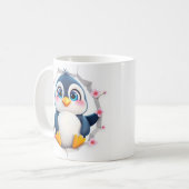 Housse de mug 3d manchot, conception de housse de (Devant gauche)
