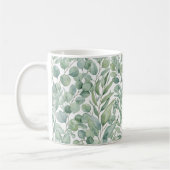 Housse de mug à feuilles d'eucalyptus aquarelle sa (Gauche)