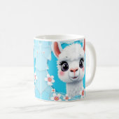 Housse de mug lama mignon 3d, conception de mug 3d (Devant droit)