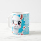 Housse de mug lama mignon 3d, conception de mug 3d (Devant gauche)