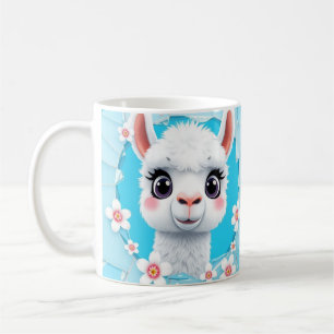 Housse de mug lama mignon 3d, conception de mug 3d