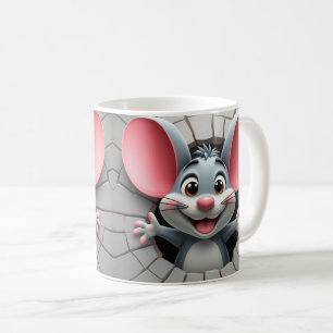 Housse de mug souris mignonne 3D, conception de ho