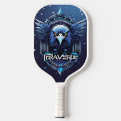 Housse de raquette de pickleball à logo d'aigle bl (Verso)