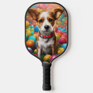 Housse de raquette de Pickleball avec chiot de des