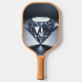Housse de raquette de pickleball marron avec logo (Verso)