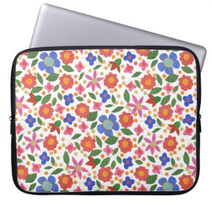 Housse d'ordinateur portable à motif floral de sty