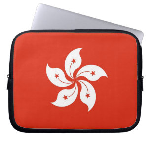 Housse d'ordinateur portable Drapeau Hong Kong