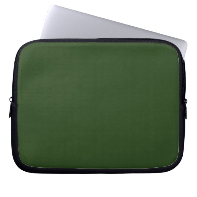 Housse d'ordinateur portable vert forêt sombre (Devant)