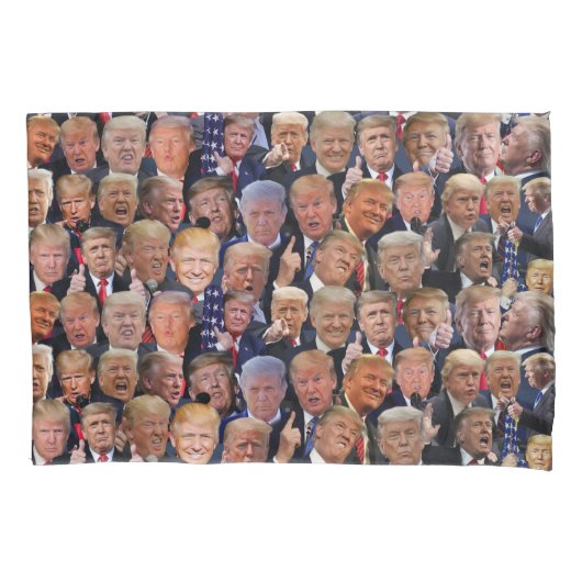 Housse d'oreiller cadeau drôle de Trump (devant)