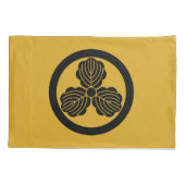 HOUSSE D'OREILLERS 丸に三つ柏 (Dos)