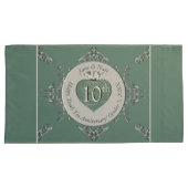 Housse D'oreillers 10e, 11e, 20e, 25e anniversaire de Mariage (devant-Droit)