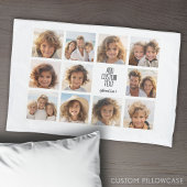 Housse D'oreillers 11 Collage photo - Moderne minimal blanc sur blanc