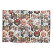 Housse D'oreillers 12 Photo Collage - motif hexagone funky partout (Dos)