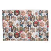 Housse D'oreillers 12 Photo Collage - motif hexagone funky partout (devant)