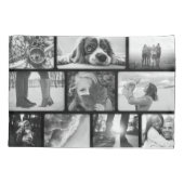 Housse D'oreillers 20 Photo Coussin Modèle Coque Collage Black Frame (Dos)